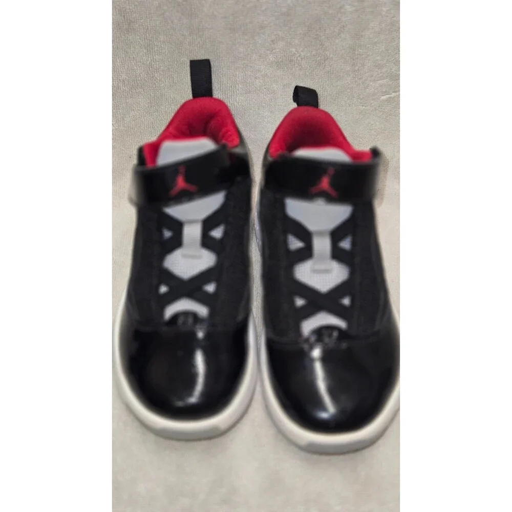 Nike Air Jordan Black White Red Kids 12C EUC